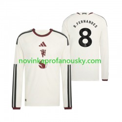 Manchester United Dres Bruno Fernandes 8 Alternativní Fotbalové Dresy pro Muže 2026-2027 Dlouhý rukáv