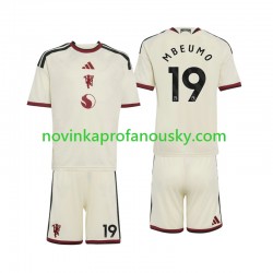 Manchester United Dres Bryan Mbeumo 19 Alternativní Fotbalové Dresy pro Děti 2026-2027 Krátký rukáv