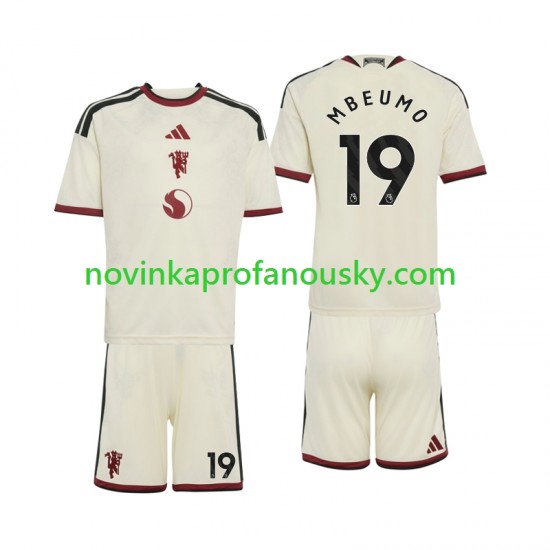 Manchester United Dres Bryan Mbeumo 19 Alternativní Fotbalové Dresy pro Děti 2026-2027 Krátký rukáv