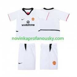 Manchester United Dres 2003 Venkovní Fotbalové Dresy pro Děti 2002 Krátký rukáv