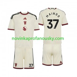 Manchester United Dres Kobbie Mainoo 37 Alternativní Fotbalové Dresy pro Děti 2026-2027 Krátký rukáv