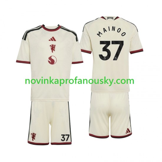 Manchester United Dres Kobbie Mainoo 37 Alternativní Fotbalové Dresy pro Děti 2026-2027 Krátký rukáv
