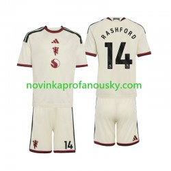 Manchester United Dres Marcus Rashford 14 Alternativní Fotbalové Dresy pro Děti 2026-2027 Krátký rukáv