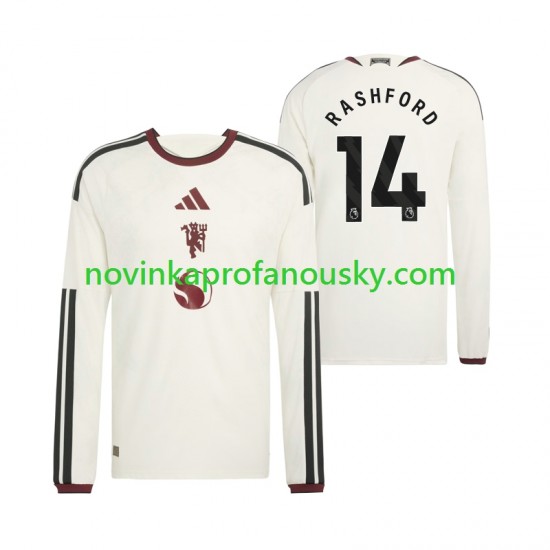 Manchester United Dres Marcus Rashford 14 Alternativní Fotbalové Dresy pro Muže 2026-2027 Dlouhý rukáv