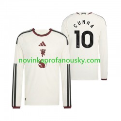 Manchester United Dres Matheus Cunha 10 Alternativní Fotbalové Dresy pro Muže 2026-2027 Dlouhý rukáv