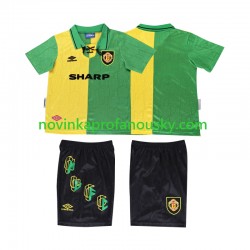 Manchester United Dres 1992 Retro Alternativní Fotbalové Dresy pro Děti 1994 Krátký rukáv