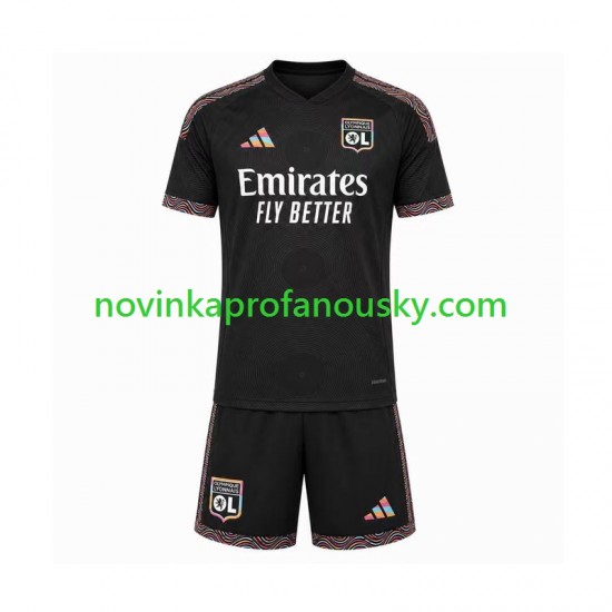 Olympique Lyonnais Dres Alternativní Fotbalové Dresy pro Děti 2026-2027 Krátký rukáv