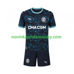 Olympique Marseille Dres Venkovní Fotbalové Dresy pro Děti 2026-2027 Krátký rukáv