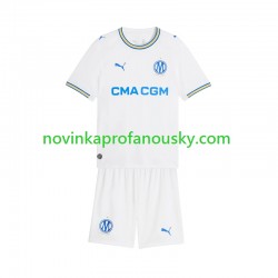 Olympique Marseille Dres Domácí Fotbalové Dresy pro Děti 2026-2027 Krátký rukáv