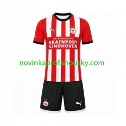 PSV Eindhoven Dres Domácí Fotbalové Dresy pro Děti 2026-2027 Krátký rukáv