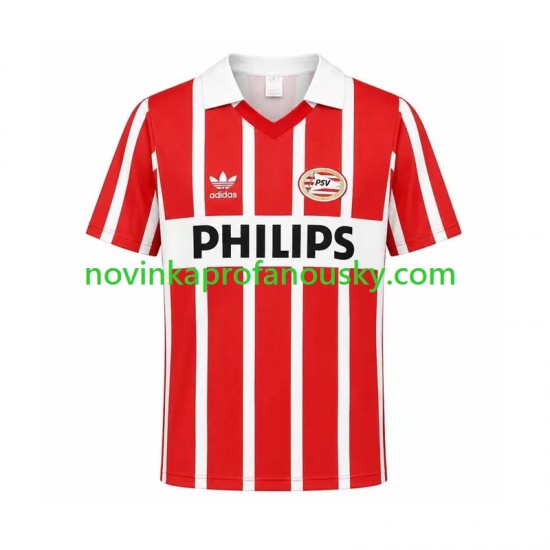 PSV Eindhoven Dres 1990 Retro Domácí Fotbalové Dresy pro Muže Krátký rukáv