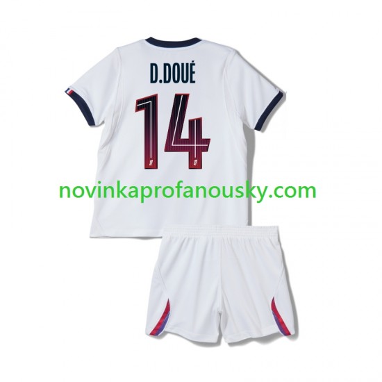 Paris Saint-Germain Dres Desire Doue 14 Venkovní Fotbalové Dresy pro Děti 2026-2027 Krátký rukáv