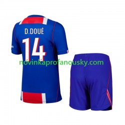 Paris Saint-Germain Dres Desire Doue 14 Domácí Fotbalové Dresy pro Děti 2026-2027 Krátký rukáv