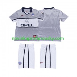 Paris Saint-Germain Dres 2000 2001 Retro Venkovní Fotbalové Dresy pro Děti Krátký rukáv