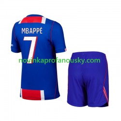 Paris Saint-Germain Dres Mbappé Kylian 7 Domácí Fotbalové Dresy pro Děti 2026-2027 Krátký rukáv