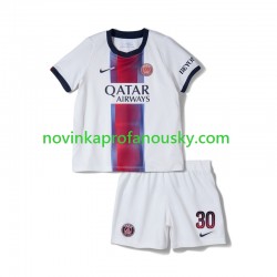 Paris Saint-Germain Dres Lionel Messi 30 Venkovní Fotbalové Dresy pro Děti 2026-2027 Krátký rukáv