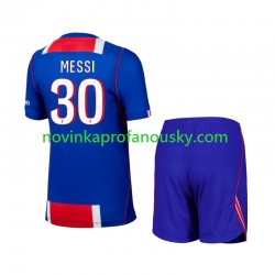 Paris Saint-Germain Dres Lionel Messi 30 Domácí Fotbalové Dresy pro Děti 2026-2027 Krátký rukáv