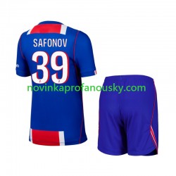 Paris Saint-Germain Dres Matvey Safonov 39 Domácí Fotbalové Dresy pro Děti 2026-2027 Krátký rukáv