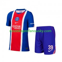Paris Saint-Germain Dres Matvey Safonov 39 Domácí Fotbalové Dresy pro Děti 2026-2027 Krátký rukáv