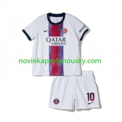 Paris Saint-Germain Dres Neymar JR 10 Venkovní Fotbalové Dresy pro Děti 2026-2027 Krátký rukáv