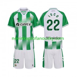 Real Betis Dres Isco 22 Domácí Fotbalové Dresy pro Děti 2026-2027 Krátký rukáv