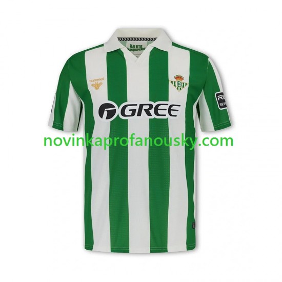 Real Betis Dres Retro Domácí Fotbalové Dresy pro Muže 2025-2026 Krátký rukáv