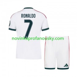 Real Madrid Dres Cristiano Ronaldo 7 Domácí Fotbalové Dresy pro Děti 2026-2027 Krátký rukáv