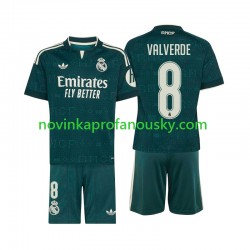 Real Madrid Dres Federico Valverde 8 Venkovní Fotbalové Dresy pro Děti 2026-2027 Krátký rukáv