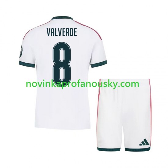 Real Madrid Dres Federico Valverde 8 Domácí Fotbalové Dresy pro Děti 2026-2027 Krátký rukáv