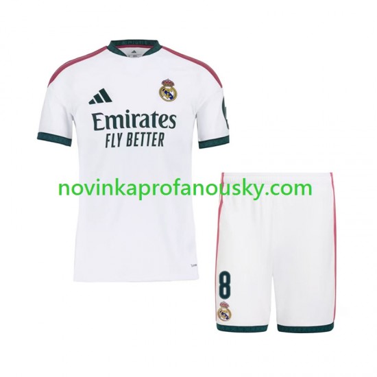 Real Madrid Dres Federico Valverde 8 Domácí Fotbalové Dresy pro Děti 2026-2027 Krátký rukáv
