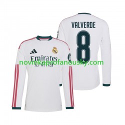 Real Madrid Dres Federico Valverde 8 Domácí Fotbalové Dresy pro Muže 2026-2027 Dlouhý rukáv