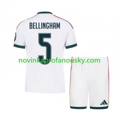 Real Madrid Dres Jude Bellingham 5 Domácí Fotbalové Dresy pro Děti 2026-2027 Krátký rukáv