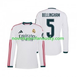 Real Madrid Dres Jude Bellingham 5 Domácí Fotbalové Dresy pro Muže 2026-2027 Dlouhý rukáv