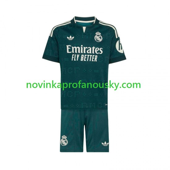 Real Madrid Dres Venkovní Fotbalové Dresy pro Děti 2026-2027 Krátký rukáv