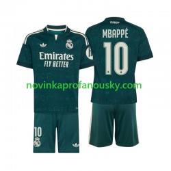 Real Madrid Dres Mbappé Kylian 10 Venkovní Fotbalové Dresy pro Děti 2026-2027 Krátký rukáv