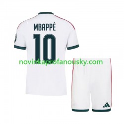 Real Madrid Dres Mbappé Kylian 10 Domácí Fotbalové Dresy pro Děti 2026-2027 Krátký rukáv