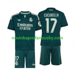 Real Madrid Dres Marc Cucurella 17 Venkovní Fotbalové Dresy pro Děti 2026-2027 Krátký rukáv