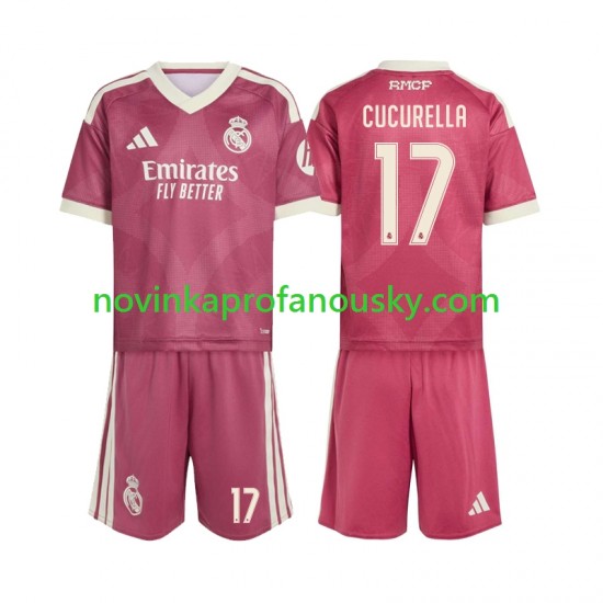 Real Madrid Dres Marc Cucurella 17 Alternativní Fotbalové Dresy pro Děti 2026-2027 Krátký rukáv