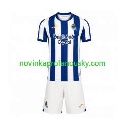 Real Sociedad Dres Domácí Fotbalové Dresy pro Děti 2026-2027 Krátký rukáv