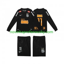 Dres Santos NEYMAR JR 11 Classic 2012 2013 Retro Venkovní Fotbalové Dresy pro Děti Dlouhý rukáv