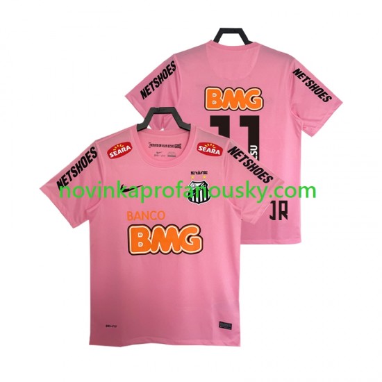 Dres Santos Neymar JR 11 2012 2013 Retro Čtvrtý Fotbalové Dresy pro Muže Krátký rukáv