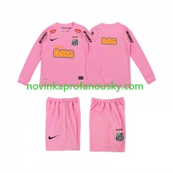 Dres Santos 2012 2013 Retro Čtvrtý Fotbalové Dresy pro Děti Dlouhý rukáv