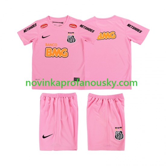 Dres Santos 2012 2013 Retro Čtvrtý Fotbalové Dresy pro Děti Krátký rukáv