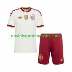 Španělsko Dres 2-star Venkovní Fotbalové Dresy pro Děti 2026-2027 Krátký rukáv