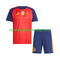 Španělsko Dres 2-star Domácí Fotbalové Dresy pro Děti 2026-2027 Krátký rukáv