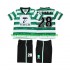 Sporting CP Dres Cristiano Ronaldo 28 2000 Retro Domácí Fotbalové Dresy pro Děti 1999 Krátký rukáv