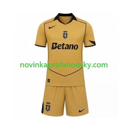 Sporting CP Dres Venkovní Fotbalové Dresy pro Děti 2026-2027 Krátký rukáv