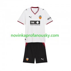 Valencia CF Dres Domácí Fotbalové Dresy pro Děti 2026-2027 Krátký rukáv