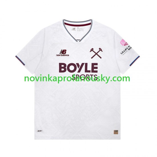 West Ham United Dres Venkovní Fotbalové Dresy pro Muže 2026-2027 Krátký rukáv