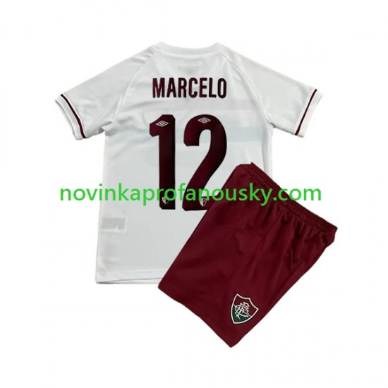 Fluminense Dres Marcelo 12 Venkovní Fotbalové Dresy pro Děti 2023-2024 Krátký rukáv